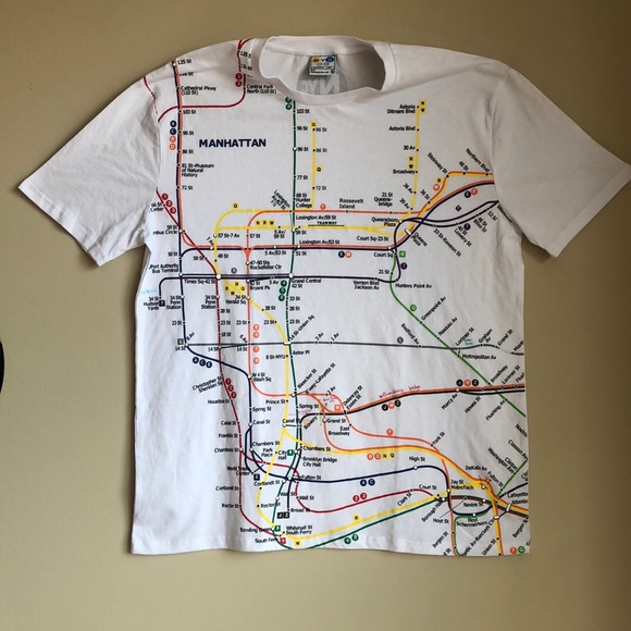 Nyc subway line shirt - Picture 2 of 3